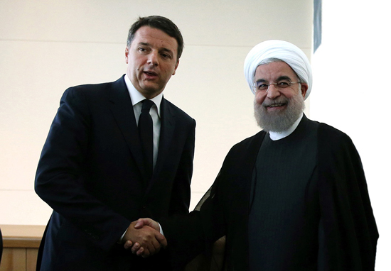 دیدار روحانی با نخست وزیر ایتالیا
