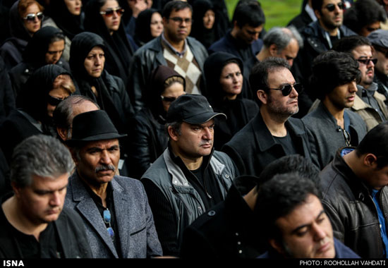 عکس: چهره‌‌ها در تشییع پیکر مجید بهرامی