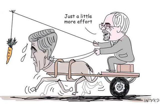 کاریکاتور غیرمتعارف «هاآرتص» از ظریف و کری