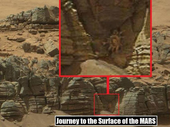 ظهور خرچنگ در عکس سفینه ناسا از مریخ