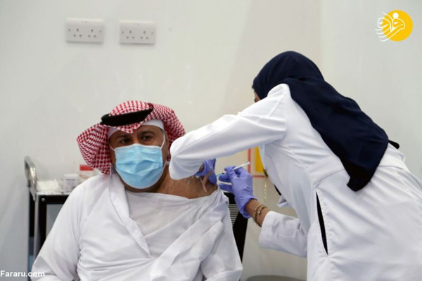 تصاویری از آغاز واکسیناسیون کرونا در عربستان