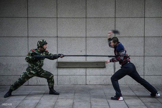 تمرینات پلیس شبه نظامی چین