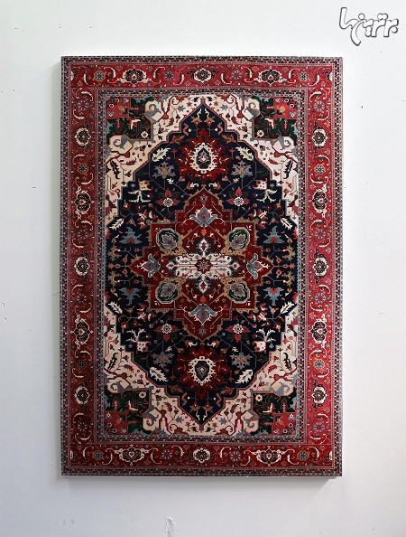 نقاشی استادانه قالی های ایرانی به دست هنرمند میامی