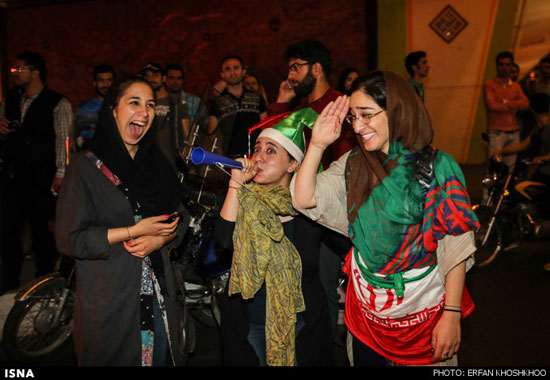 عکس: شادی خیابانی در تهران پس از بازی