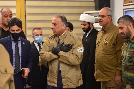 وقتی نخست‌وزیر عراق لباس حشد الشعبی را پوشید