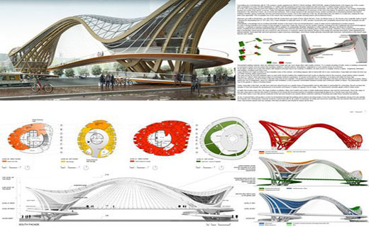 تصاویری از ابداعی جالب در طراحی یک پل
