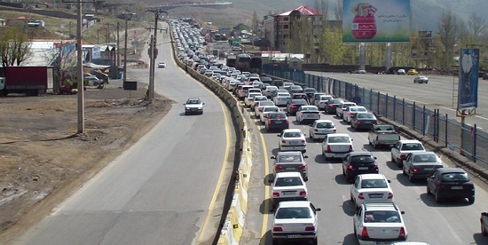 ترافیک نیمه‌سنگین در هراز و فیروزکوه
