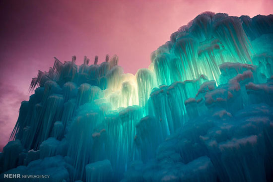 ترکیب آتش و یخ، ابتکاری زیبا در عکاسی