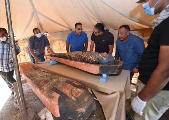 کشف مجموعه تابوت‌های باستانی در مصر
