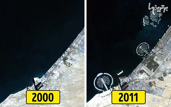 تصاویری از تغییرات این سیاره در ۵۰ سال اخیر