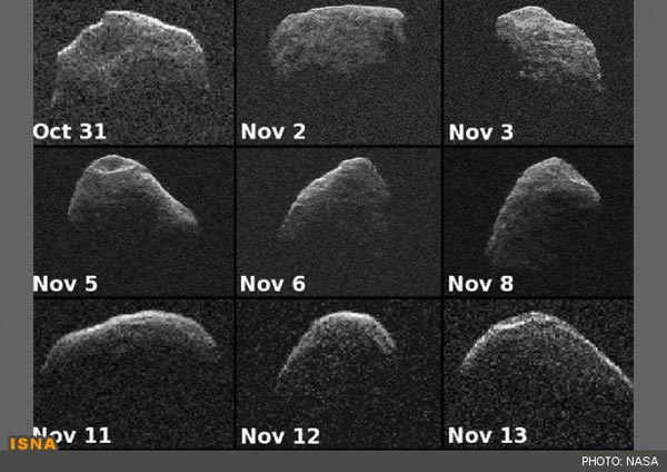 تصویر عبور یک سیارک خطرناک از کنار زمین