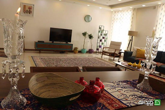 دکوراسیون منزل ایرانی ساده؛ زندگی آرام نادیا و فرزین در سقز!