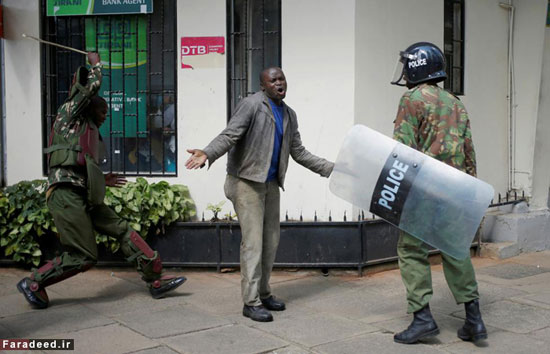 خشونت پلیس کنیا علیه معترضان +عکس