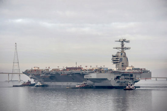 ناو هواپیمابر 13 میلیارد دلاری USS Gerald Ford
