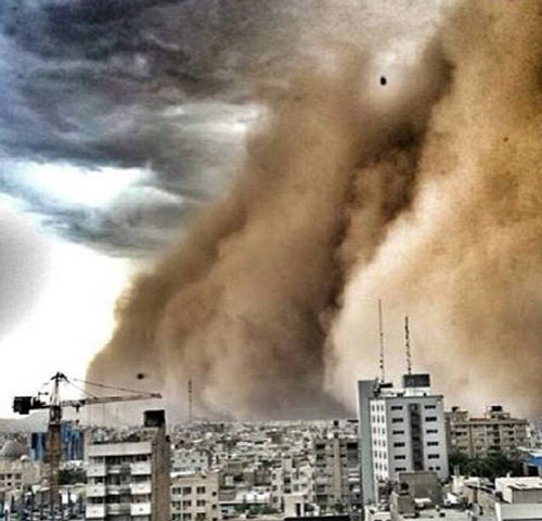 عکس های مردمی از طوفان مرگبار تهران