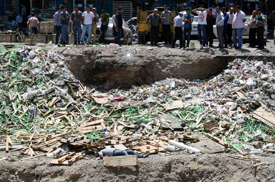 عکس: کشف جسد در محدوده بازار آهن