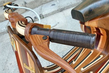 موتورسیکلت کاملاً چوبی +عکس
