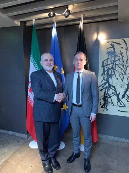 دیدار ظریف با وزیر خارجه آلمان