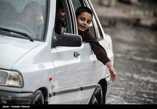 عکس: بارش باران شدید و آبگرفتگی در بوشهر