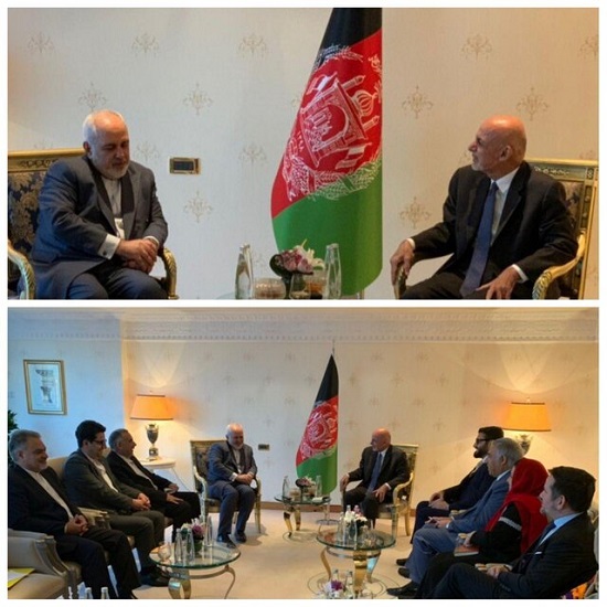 دیدار ظریف با رئیس‌جمهور افغانستان
