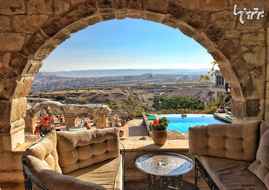 هتل هایی به شکل غار، در کاپادوکیه ترکیه