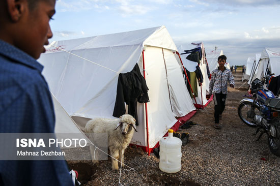 اردوگاه سیل‌زدگان شعیبیه در خوزستان