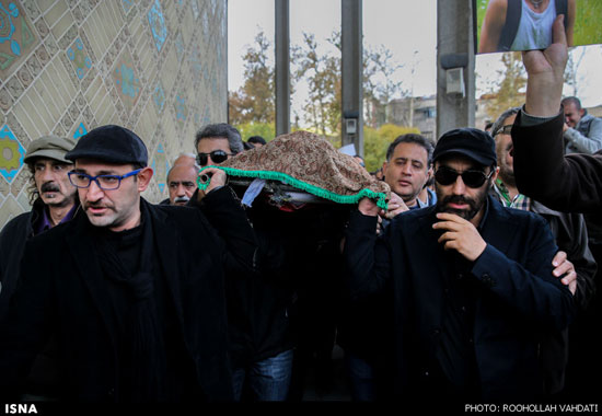 عکس: چهره‌‌ها در تشییع پیکر مجید بهرامی