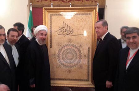 عکس: هدیه جالب اردوغان به حسن روحانی