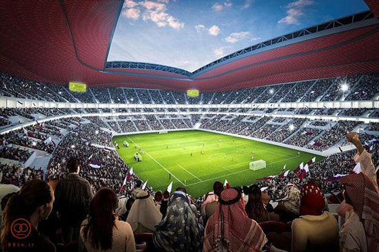 عکس: استادیوم حیرت‌آور قطری‌ها