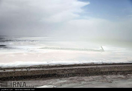 جدیدترین تصاویر هوایی از دریاچه ارومیه