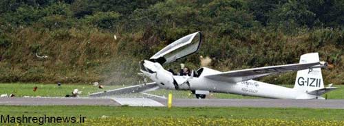 سقوط یک هواپیما به روایت تصویر