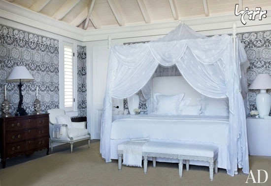 تختخواب های سقف دار رمانتیک و زیبا (1)