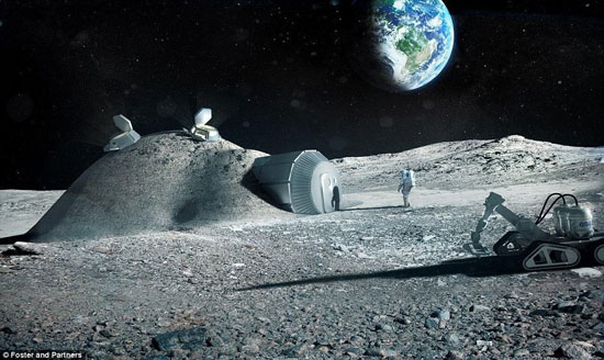 خانه‌ها در مریخ و ماه این‌گونه ساخته می‌شوند