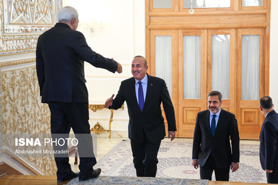 دیدار وزیر خارجه ترکیه با ظریف