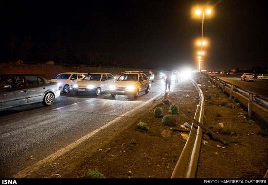 عکس: سانحه رانندگی در اتوبان تهران - کرج