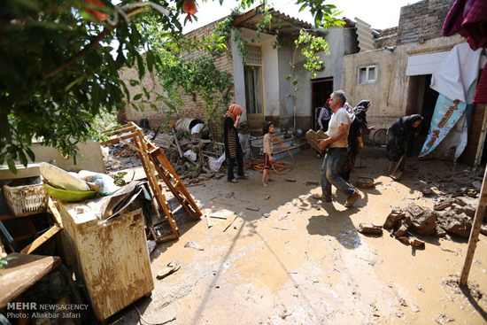 تصاویری از خسارت سیل در استان گلستان