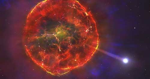 ستاره‌ای که پس از انفجار ابرنواختر زنده ماند
