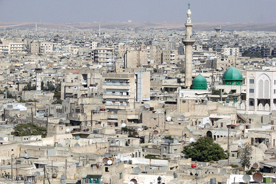 مقایسه حلب قبل و بعد از جنگ‎