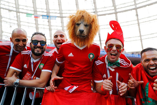 رنگارنگ‌ترین هواداران فوتبال در روسیه