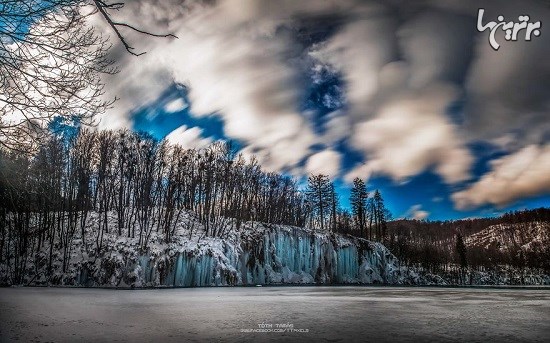 دنیای آبشارهای یخ زده دریاچه پلیتیویس