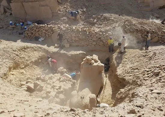 کشف مجسمه ناتمام ابوالهول در مصر