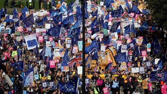تظاهرات ده‌ها هزار لندنی در مخالفت با برگزیت