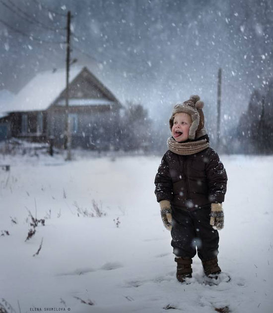 شیطنت و معصومیت کودکان در زیبایی زمستان