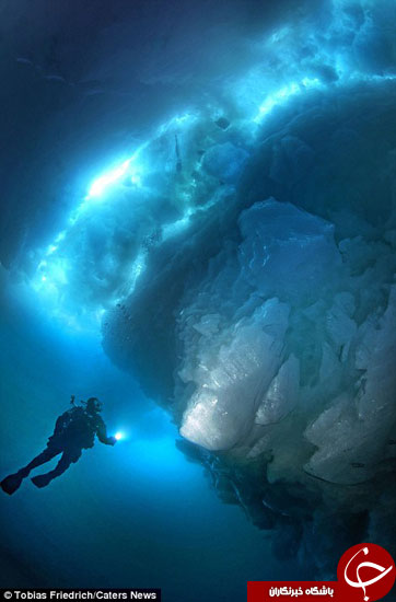 تصاویر شگفت‌انگیز از کوه‌های یخی