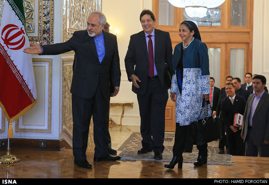 حجاب وزیر خارجه ونزوئلا در تهران +عکس