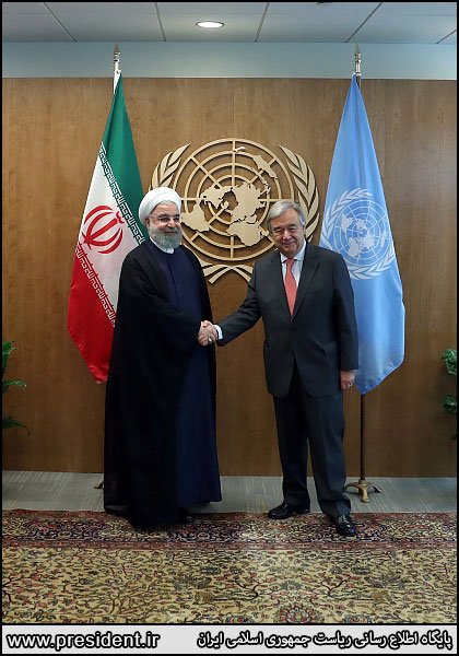 دیدار روحانی با دبیرکل سازمان ملل