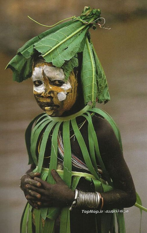 رسم عجیب یک قبیله آفریقایی +عکس