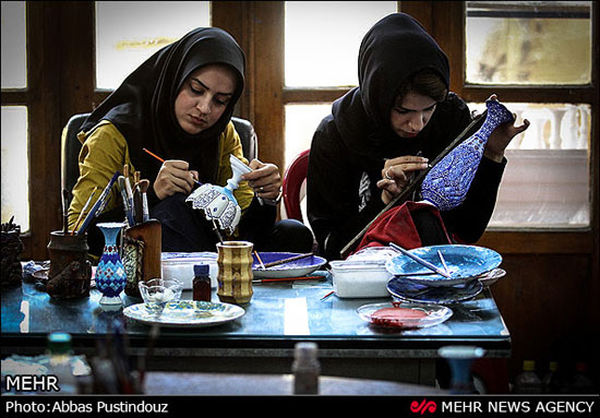 عکس: هنر میناکاری در اصفهان