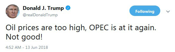 جنگ توئیتری ایران و ترامپ بر سر قیمت نفت