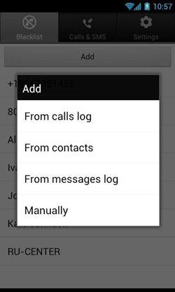 دانلود نرم افزار Calls Blacklist